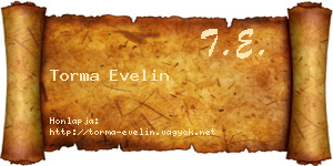 Torma Evelin névjegykártya